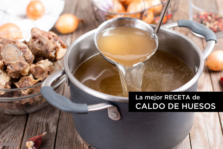 receta caldo de huesos